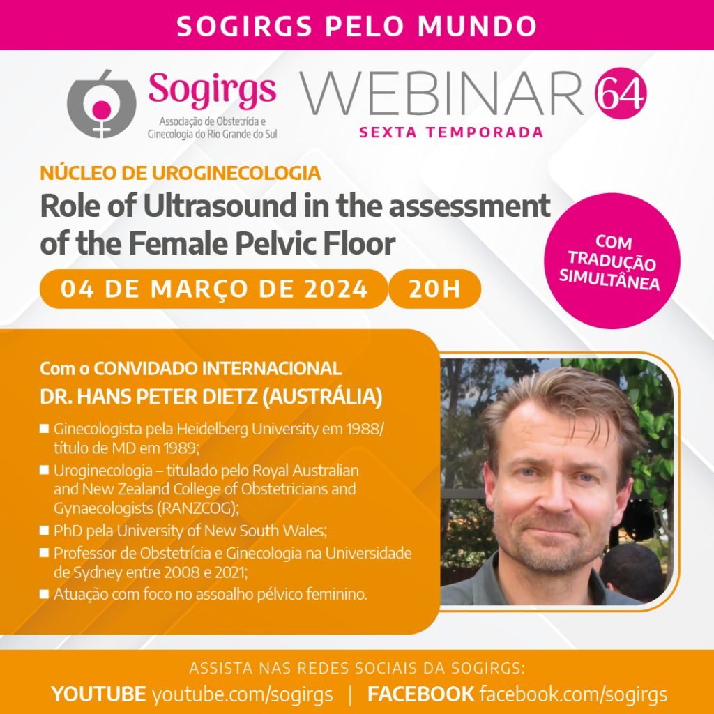 Sogirgs Pelo Mundo Webinar Sogirgs abordará o papel da