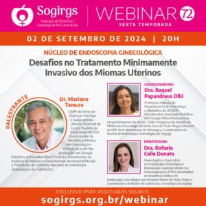 O webinar do Núcleo de Endoscopia Ginecológica abordará o tema