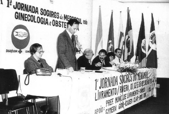 Mesa de Abertura da 1ª Jornada Sogirgs do Mercosul em 1993